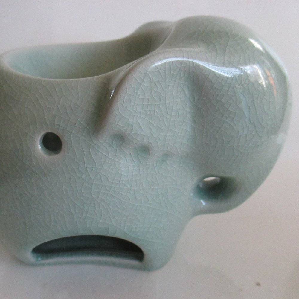 Ceramic Elephant Vintage Candle Fragrance Warmer